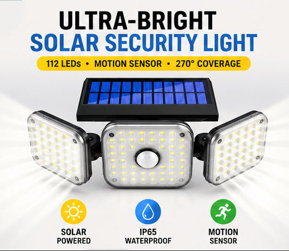 Triple-Head Solar LED Light