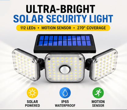 Triple-Head Solar LED Light